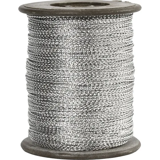 Uden mærke tråd 0,5 mm, sølv, 100 m