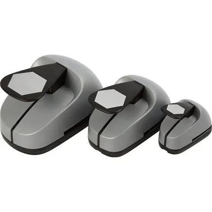 Lag-p-lag Stansejernsst Sekskant 25+49+75 mm, 3 stk