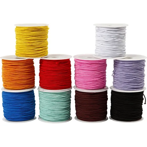 Elastiksnor St 1 mm - 10 x 25 m farver