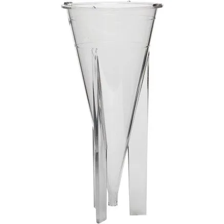 Lysstbeform, kegle 140x65 mm  klar plast