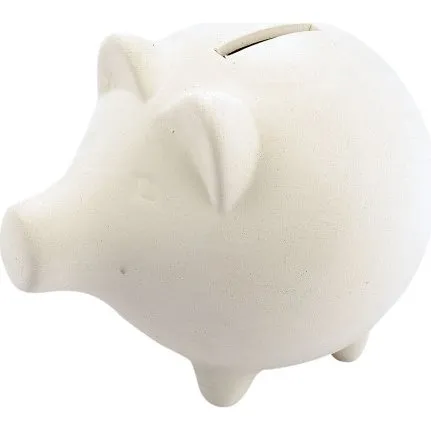 Sparegris i ubehandlet terrakotta H11L14 cm, 10 stk.