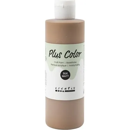 Plus Color Hobbymaling lys brun 250 ml