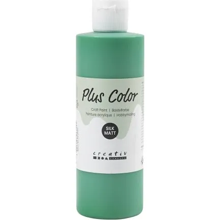 Plus Color Hobbymaling 250 ml  Brilliantgrn
