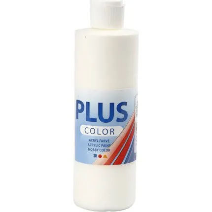 Plus Color hobbymaling off white 250 ml