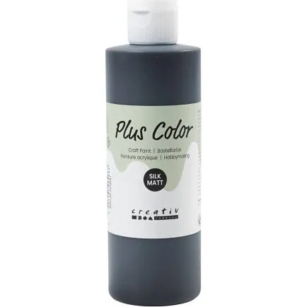 Plus Color Hobbymaling, sort, 250 ml