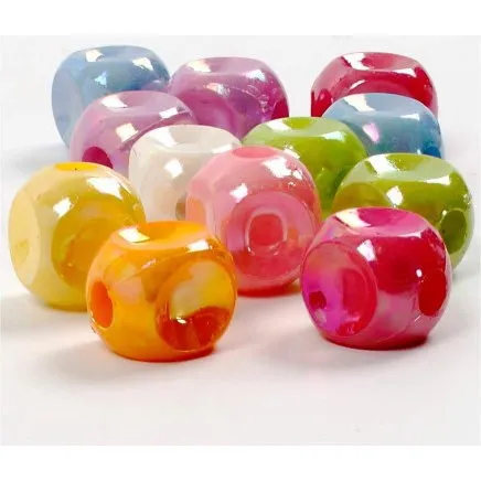 Uden mrke Terningmix 10x10 mm, hul 4 mm, 125 ml (60 g)