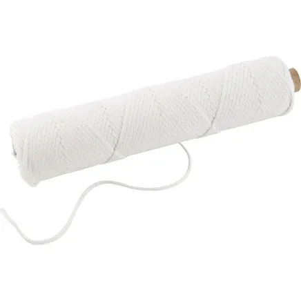 Vge flad bomuld 50 m til dyppelys 2230 mm og stbelys 6080 mm