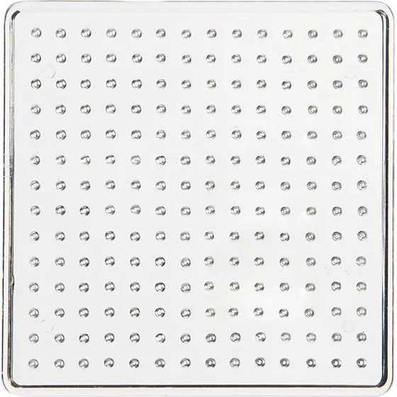 Creativ Company Perleplade Firkant 7x7 cm - Klar (Medium)