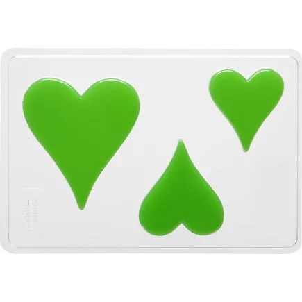 Universal stbeform hjerte H6/8/10 cm D9 mm 14,9x22 cm