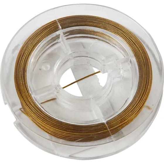Smykkewire 0,38 mm, guld - 10 m