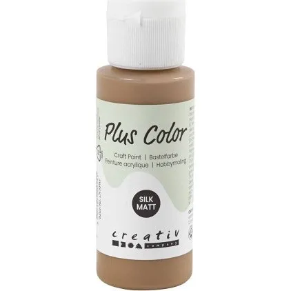 Plus Color Hobbymaling lys brun 60 ml