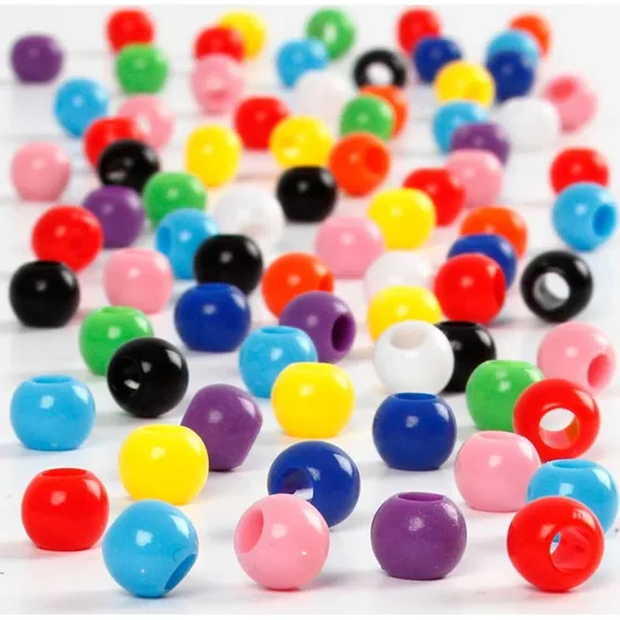 Kongomix perler Ø6 mm, hul 3 mm, 125 ml (75 g)