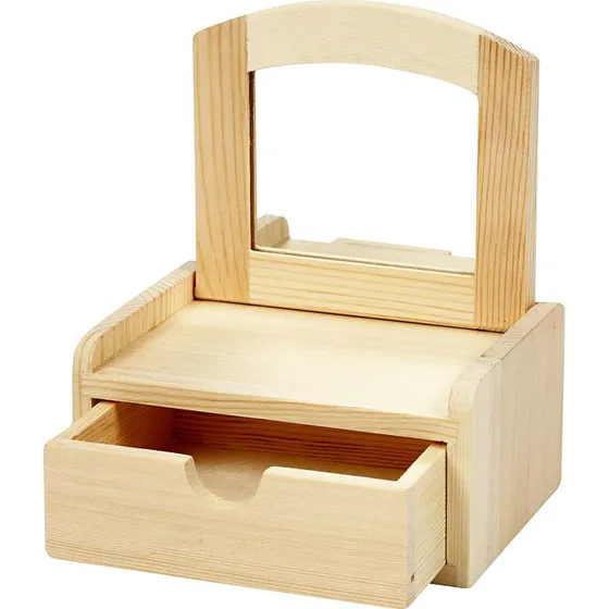 Ukendt mærke Skuffe med spejl 12x10x6,5 cm