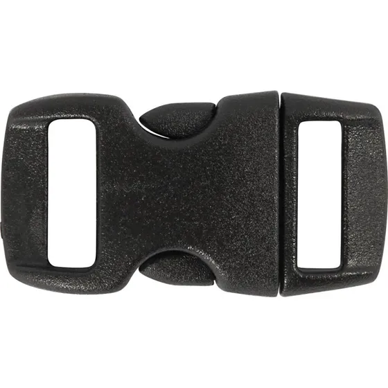 Universal kliklås 29x15 mm, hul 3x11 mm, sort - 4 stk