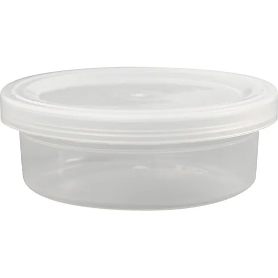 Universal Plastbtte med lg 45 ml 68 mm H24 mm, 20 stk