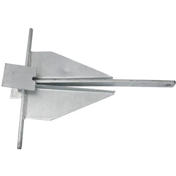 Danforth anker HDG galvaniseret 10 kg