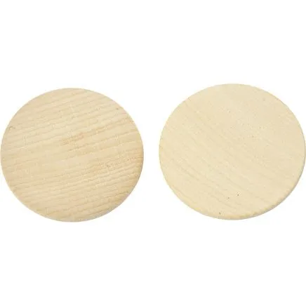 Træknap Ø50 mm, 10 mm tykkelse, 50 stk – Chinese berry