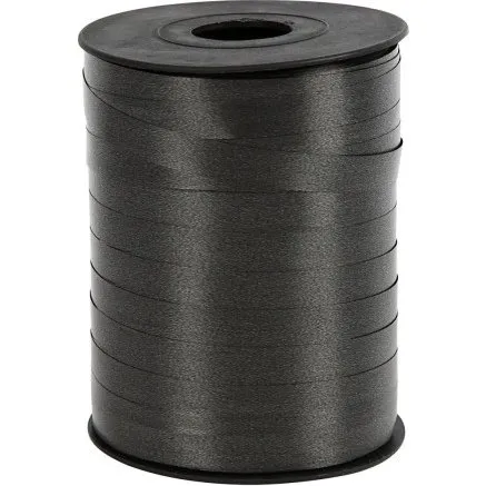 Gavebnd 10 mm blank sort  250 m