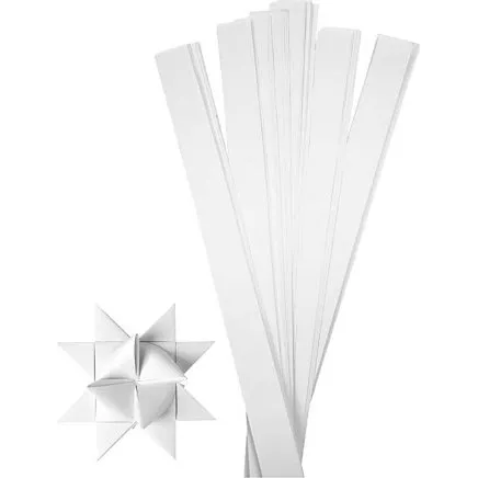 Stjernestrimler, hvid L73 cm Ø11,5 cm, 100 stk