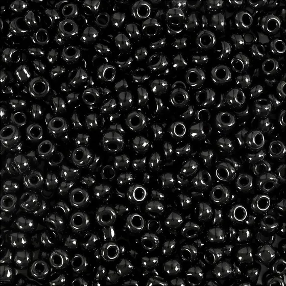 Rocaiperler 3 mm sort (8/0) – 500 g