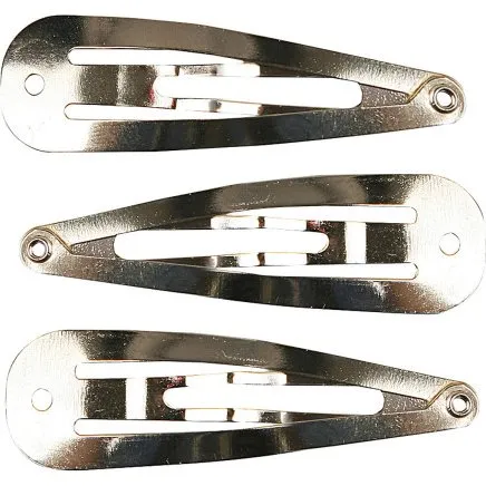 Basic knækspænde forsølvet 45×14 mm, 100 stk.