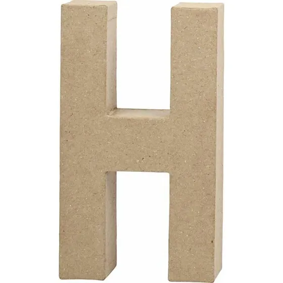 Creativ Company Bogstav H i papmaché 20,2×11,2×2,5 cm