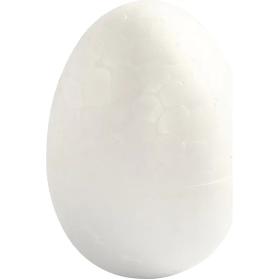 Styroporæg 4,8 cm, hvid - 10 stk