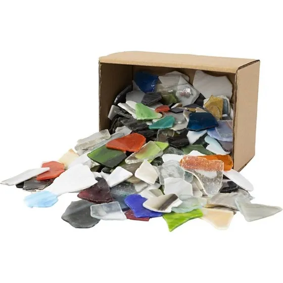 DIY Kit Mosaikker 15–60 mm, 5 mm tykkelse, 2 kg (assorterede farver)