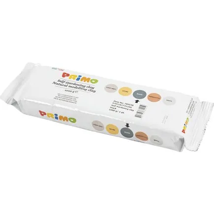 Primo Selvhrdende ler, sort 12x1000 g