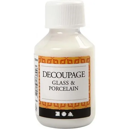 Decoupagelak til glas & porceln 100 ml
