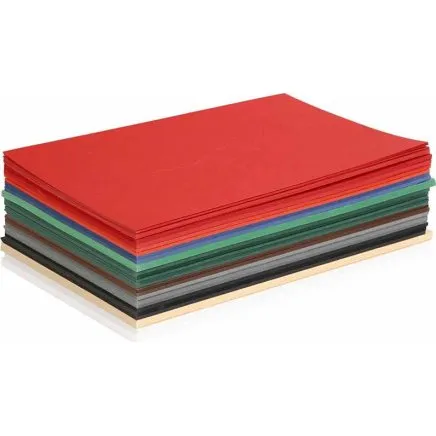 Julekarton A5 180 g  300 ark, assorterede farver