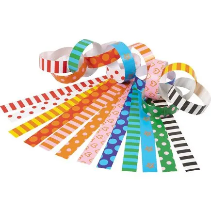 Guirlandestrimler med print, mnstret 160x15 mm, 400 stk