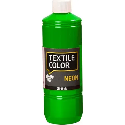 Textile Color Tekstilmaling Neon Grøn 500 ml
