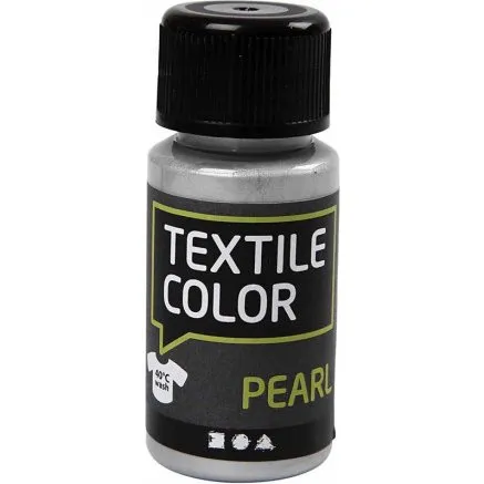 Textile Color Perlemor Sølv 50 ml