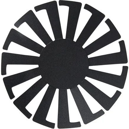 Flet-let skabelon H6 cm Ø8 cm, sort, 10 stk