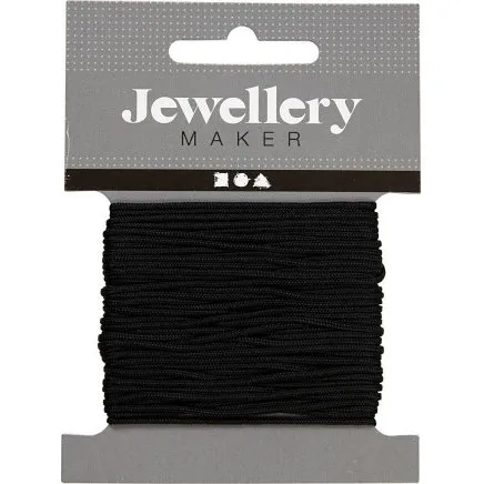 Knyttesnor nylon 1 mm, sort 10 m