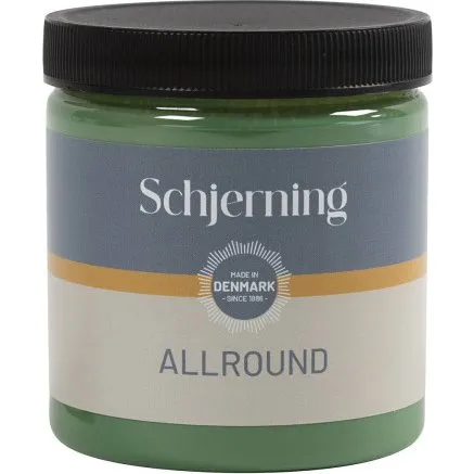 Udendørsmaling grøn 250 ml, silkemat dækkeevne