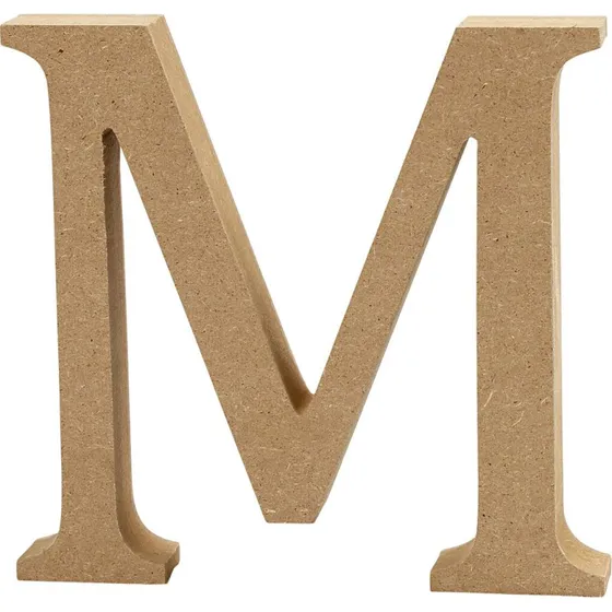 Creativ Company Bogstav M i træ, 8 cm