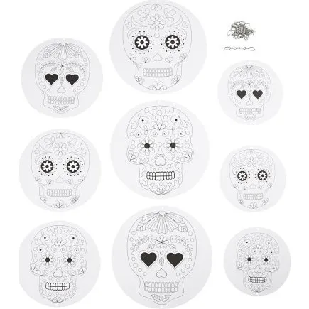 Uro med motiv, hvid 12/15/18 cm, 300 g, 3 st