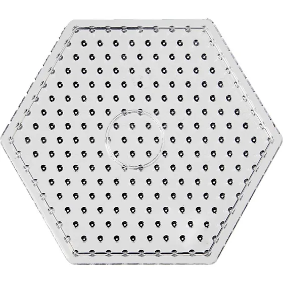 Nabbi 6-kantet perleplade Jumbo klar 17,5x17,5 cm