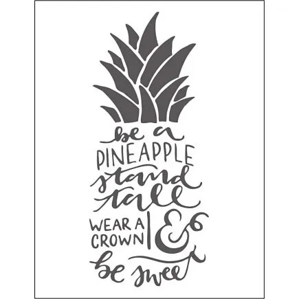 Prgeskabelon - Ord 11x14 cm, 2 mm