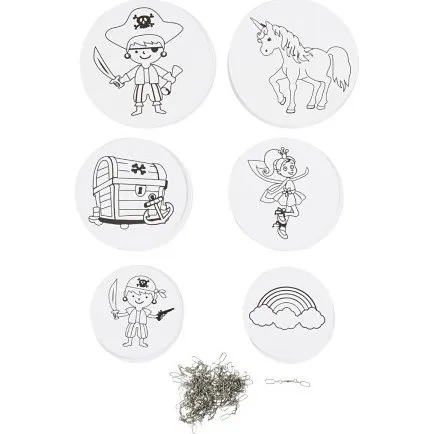 Uro med motiv,  12/15/18 cm, 300 g, hvid - 20 st