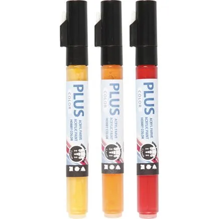 Plus Color Tusch L 14,5 cm 1–2 mm 3 stk 5,5 ml