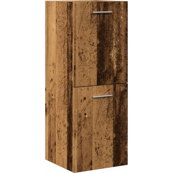 vidaXL væghængt badeværelsesskab 30x30x80 cm, konstrueret træ