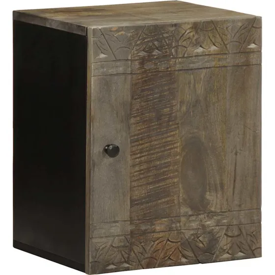 vidaXL badeværelsesskab i massivt mangotræ 38x33x48 cm