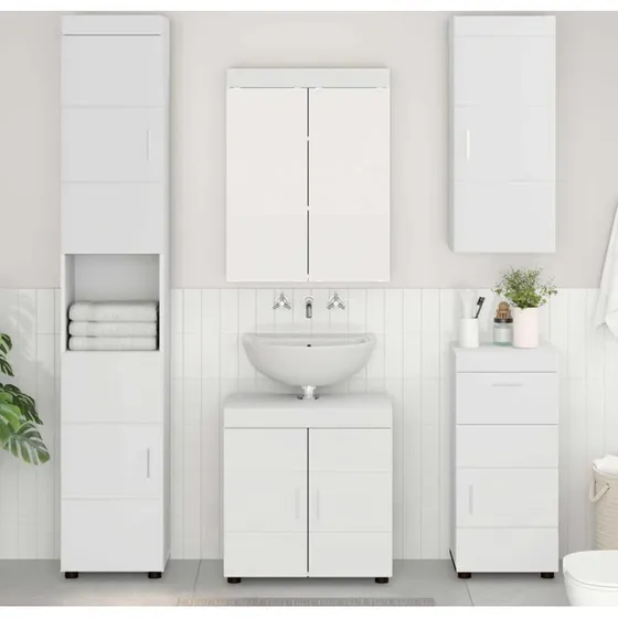 vidaXL TULUM Vægskab Hvid 37 x 24,5 x 86 cm