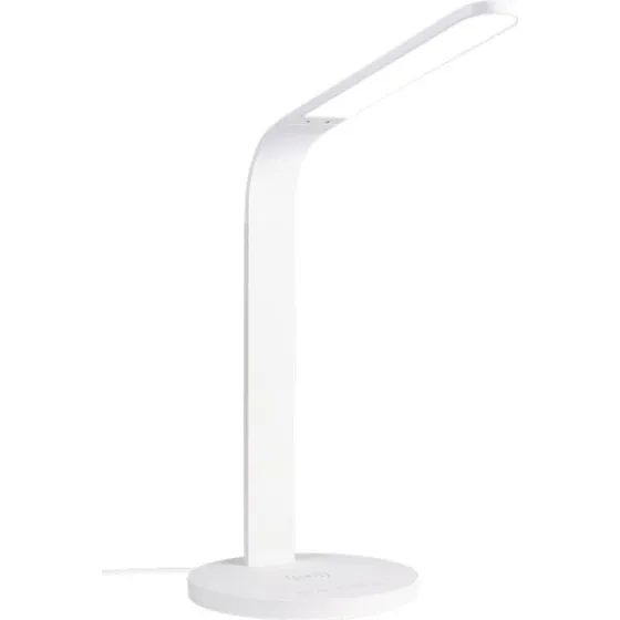 DELTACO OFFICE DELO-0401 LED bordlampe 400lm med Qi 10W, hvid