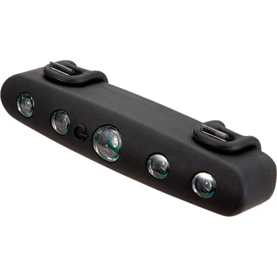 Mixbike M baglygte 5 LED med batteri, sort