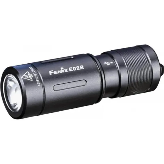 Fenix E02R Genopladelig Lommelygte - Sort