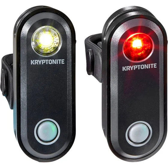 Kryptonite Avenue F-65 & R-30 S USB cykellygtesæt